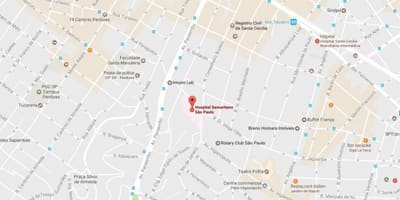 Болнице у Сао Паулу мапи