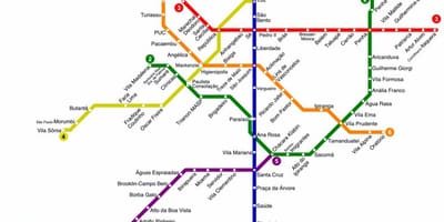 Метро Карта Сао Пауло