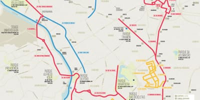 Сао Пауло бицикл мапи