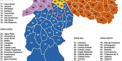 Сао Пауло општина мапи